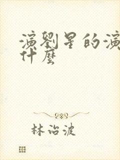 演刘星的演员叫什么