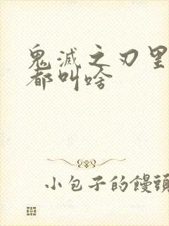 鬼灭之刃里的柱都叫啥