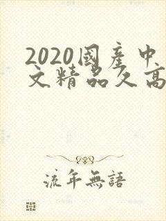 2020国产中文精品久高清91封面