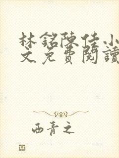 林铭陈佳小说全文免费阅读