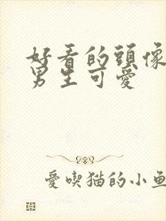 好看的头像动漫男生可爱封面