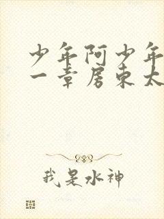 少年阿少年宾第一章房东太太