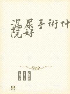 漏尿手术什么医院好