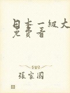 日本一级大淫片免费看封面