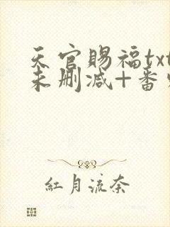 天官赐福txt未删减+番外