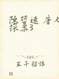 陈哲远 唐人街探案3