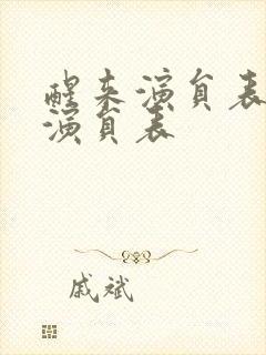 醒来演员表全部演员表