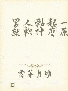 男人勃起一会儿就软什么原因