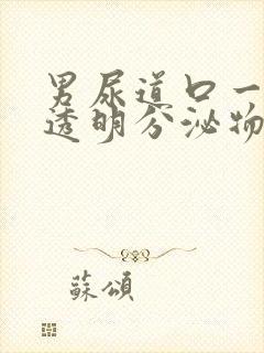 男尿道口一直有透明分泌物封面