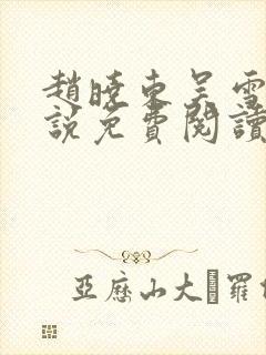 赵晓东吴雪晴小说免费阅读封面