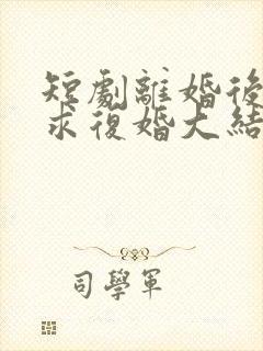 短剧离婚后前夫求复婚大结局