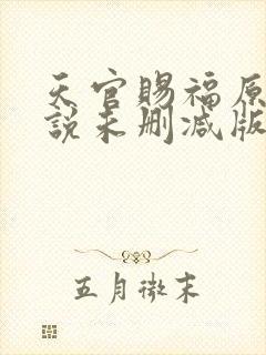 天官赐福原著小说未删减版