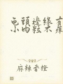 龟头边缘有一排小肉粒不痒封面