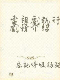 电视剧执行法官剧情介绍