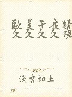 欧美午夜精品久久久久久视