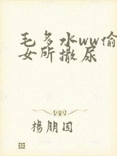 毛多水ww偷拍女所撒尿