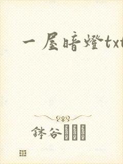 一屋暗灯txt