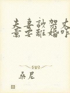 夫妻吵架丈夫执意要离婚咋样补救