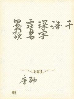 墨霆琛洛千凝小说名字
