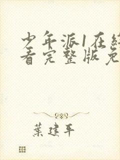 少年派1在线观看完整版免费观看