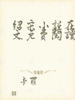 绍宋小说在线全文免费阅读封面