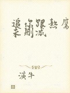 追你跟熬鹰似的未删减封面