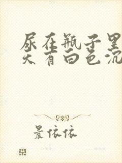 尿在瓶子里第二天有白色沉淀物