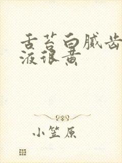 舌苔白腻齿痕尿液很黄