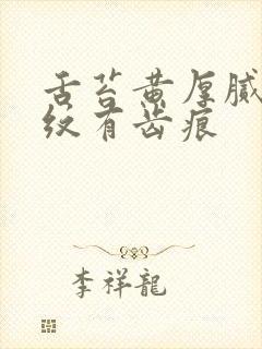 舌苔黄厚腻有裂纹有齿痕