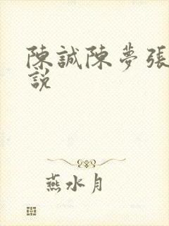 陈诚陈梦张璐小说