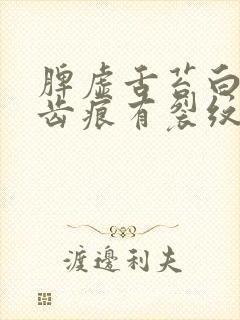 脾虚舌苔白腻有齿痕有裂纹