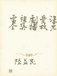 电视剧爱没有错全集播放免费