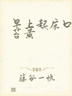 早上起床口苦舌苔黄