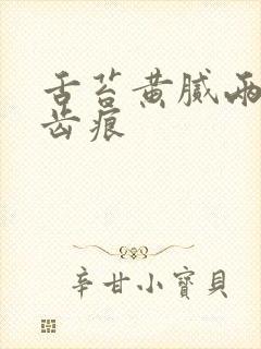 舌苔黄腻两侧有齿痕