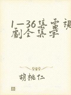 1—36集电视剧全集字