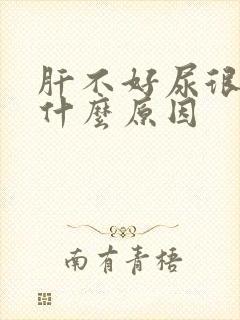 肝不好尿很黄是什么原因