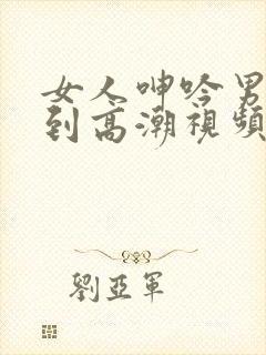 女人呻吟男人躁到高潮视频av