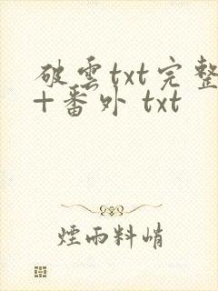 破云txt完整+番外 txt