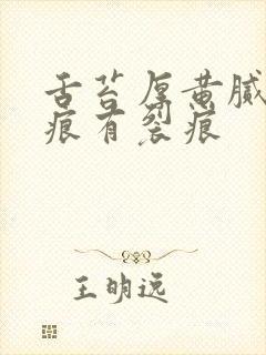 舌苔厚黄腻有齿痕有裂痕