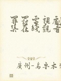 罪罚电视剧40集在线观看免费