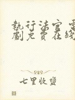 执行法官 电视剧免费在线观看封面