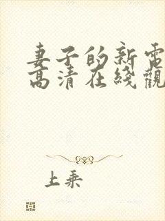 妻子的新电视剧高清在线观看全集