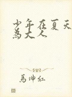 少年在夏天成长为大人
