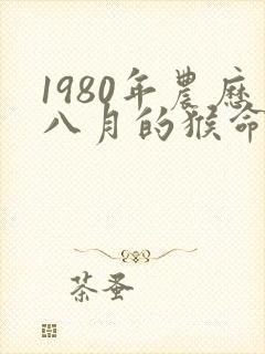 1980年农历八月的猴命运
