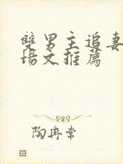 双男主追妻火葬场文推荐