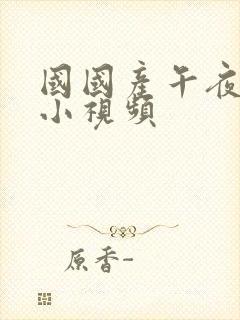 国国产午夜精品小视频