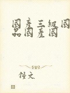 国产三级国产精品国产国