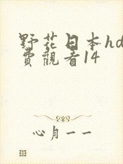 野花日本hd免费观看14封面