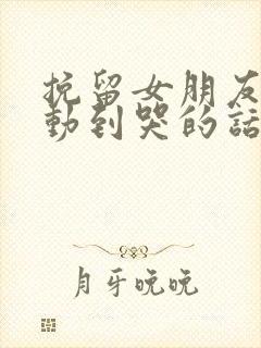 挽留女朋友的感动到哭的话