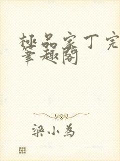 极品家丁完整版笔趣阁封面